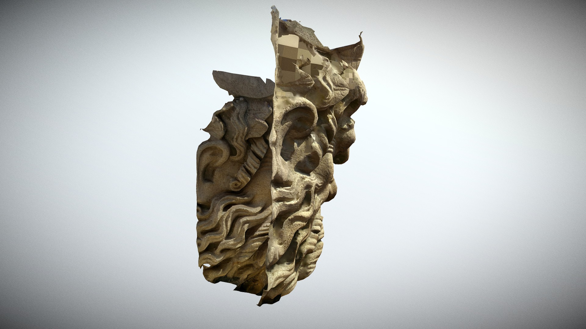 Paris Panth&eacuteon Mascaron n3 3D Model