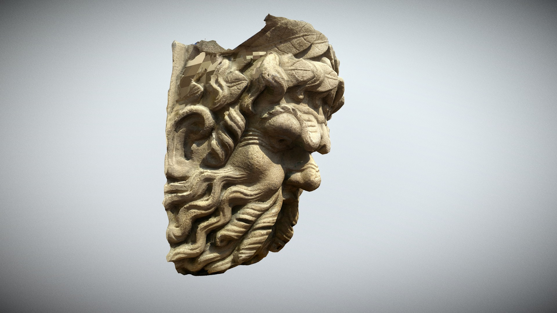 Paris Panthéon Mascaron n3 3D Model