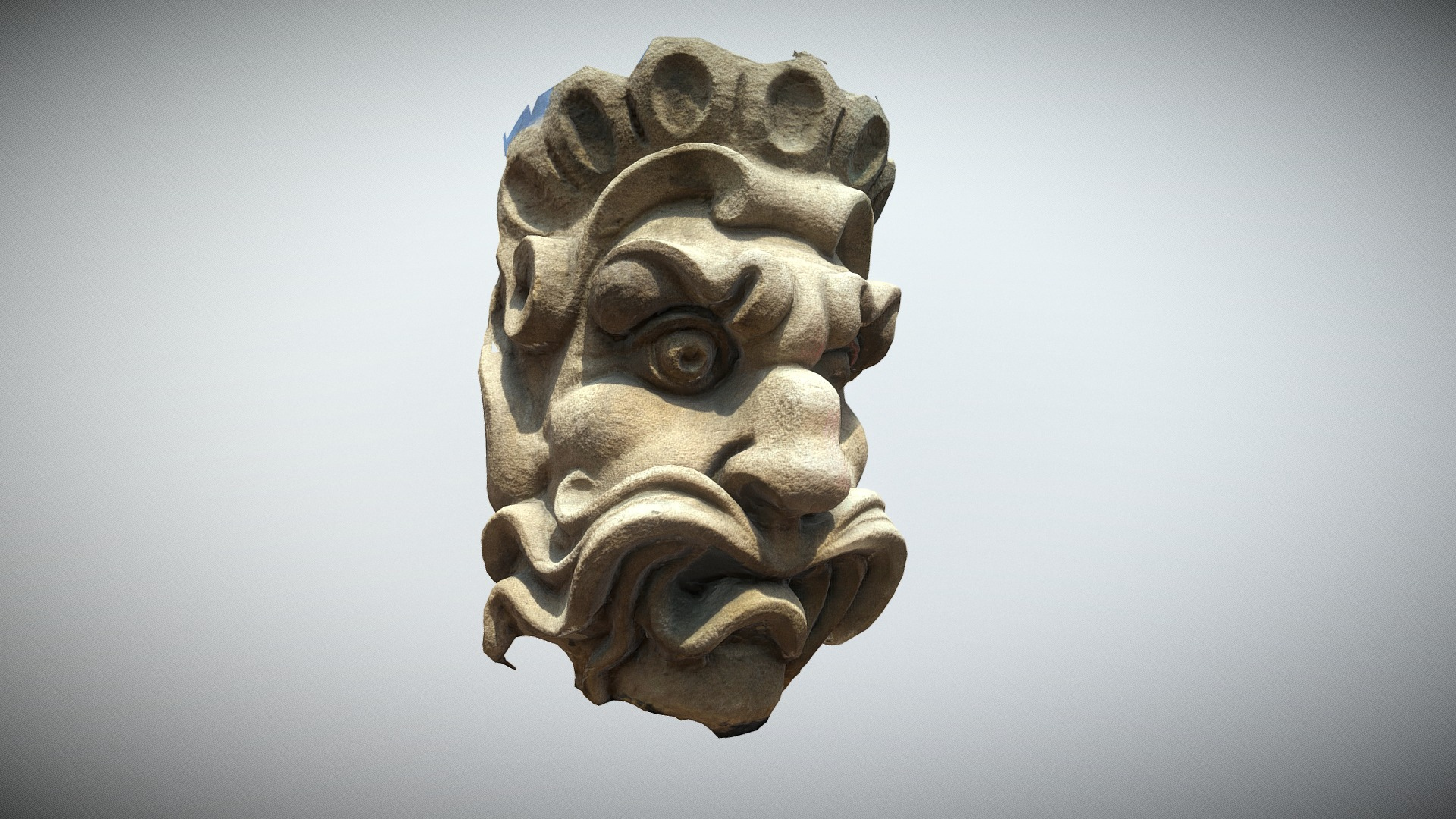 Paris Panth&eacuteon Mascaron n4 3D Model
