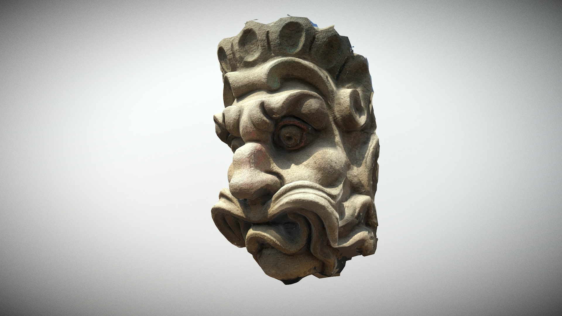 Paris Panth&eacuteon Mascaron n4 3D Model