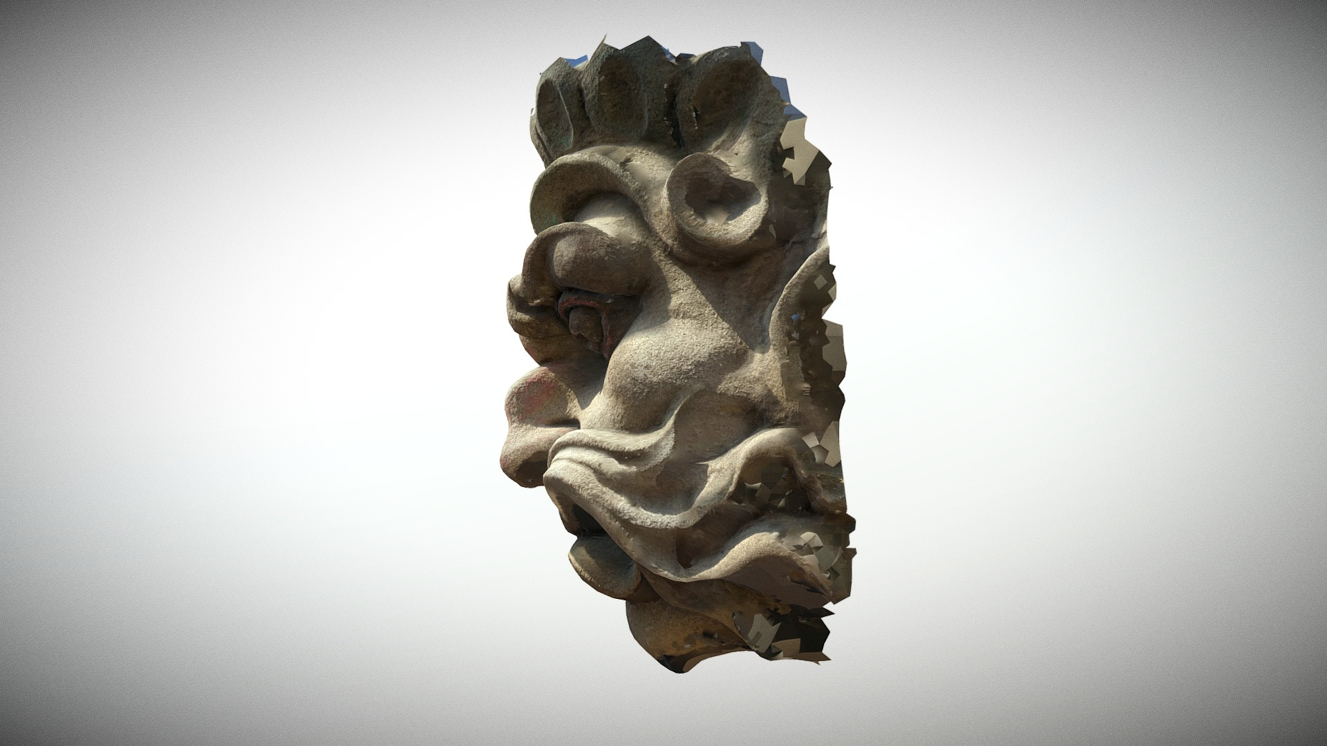 Paris Panth&eacuteon Mascaron n4 3D Model
