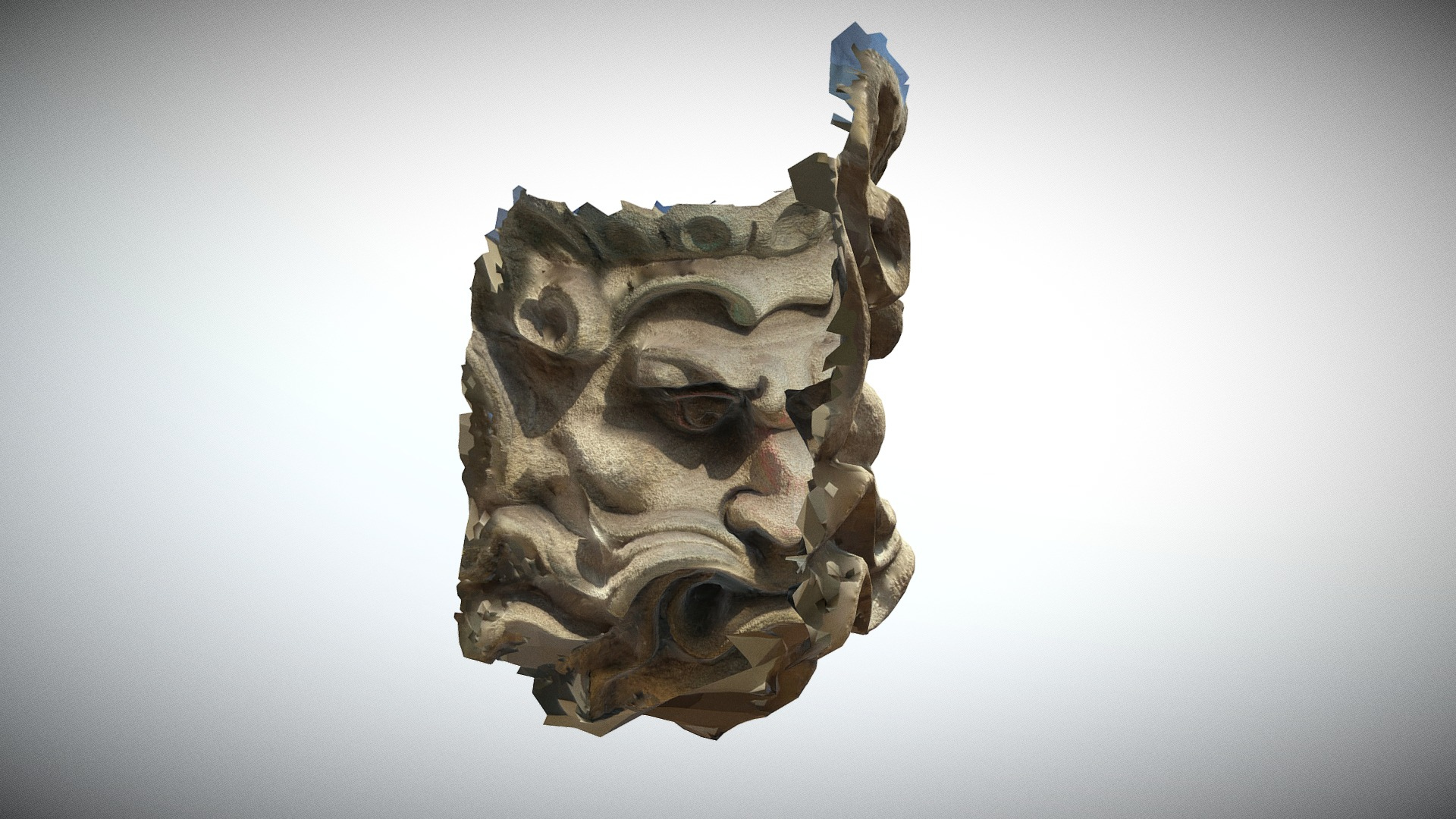 Paris Panth&eacuteon Mascaron n4 3D Model