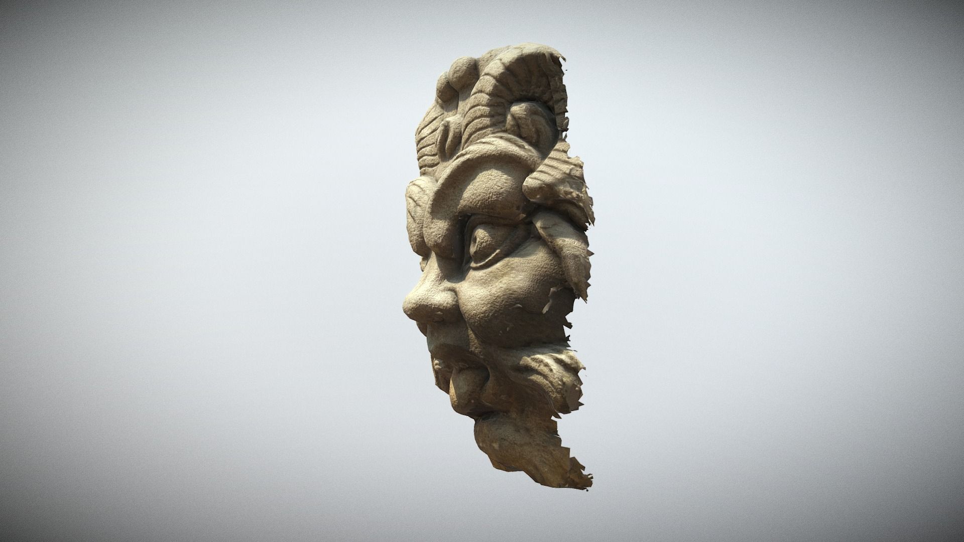 Paris Panthéon Mascaron n5 3D Model