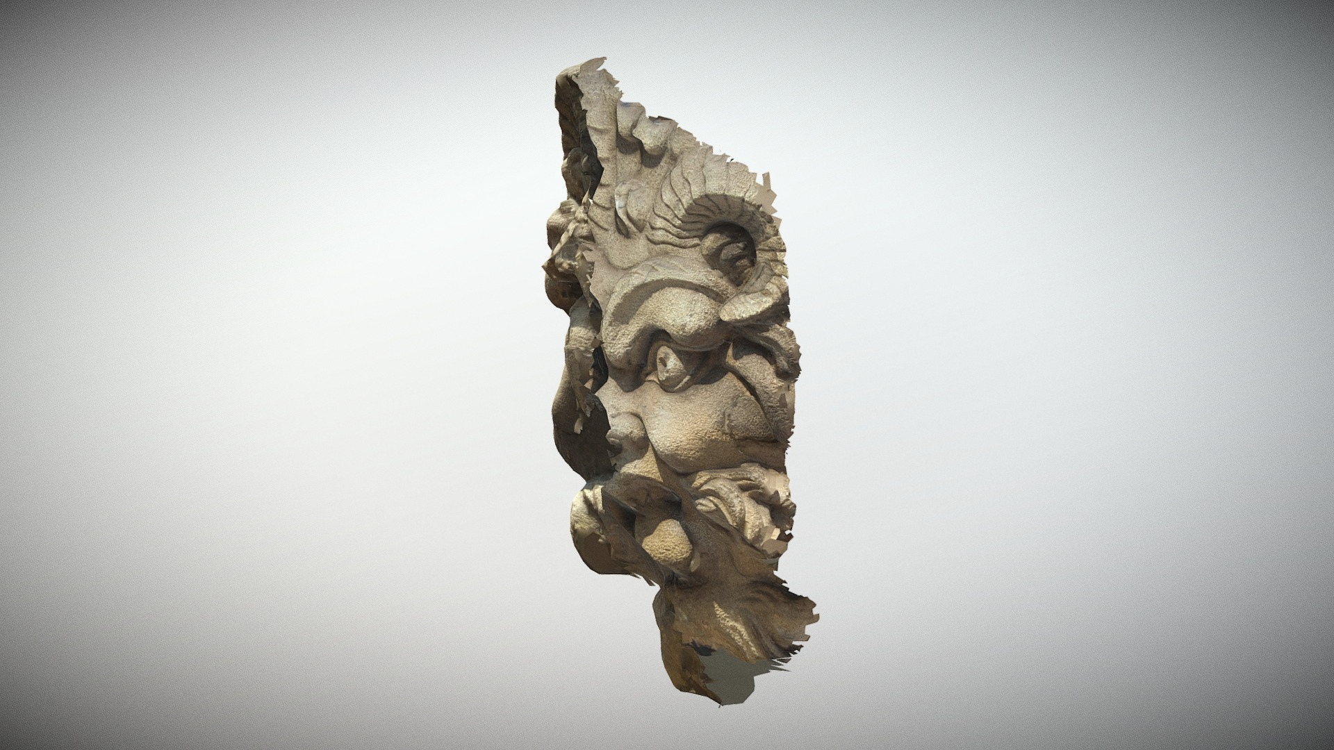 Paris Panth&eacuteon Mascaron n5 3D Model