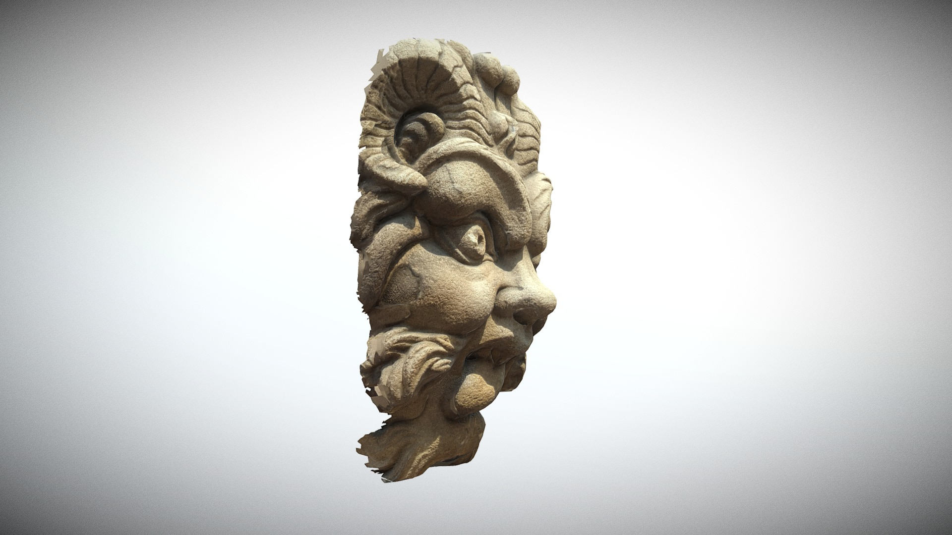 Paris Panth&eacuteon Mascaron n5 3D Model