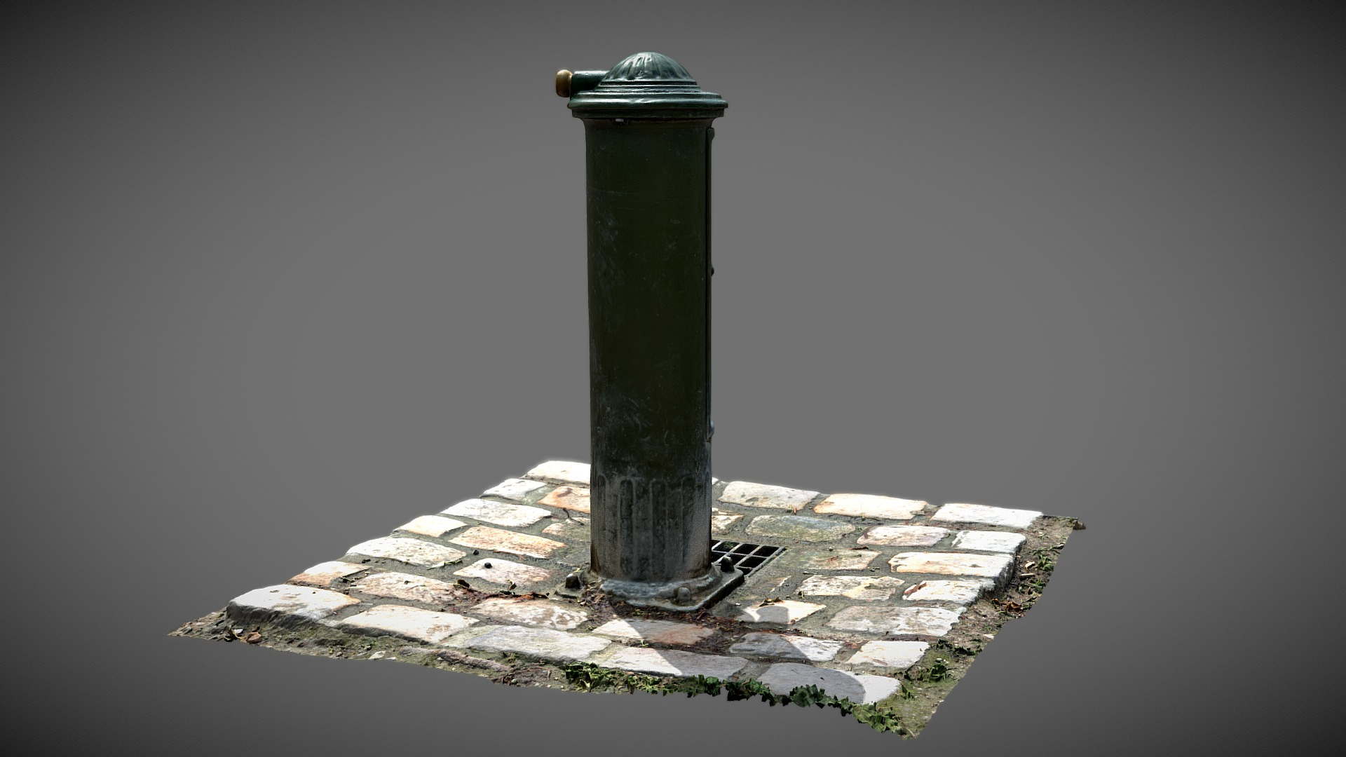 Paris Park Water Fountain 3D Model