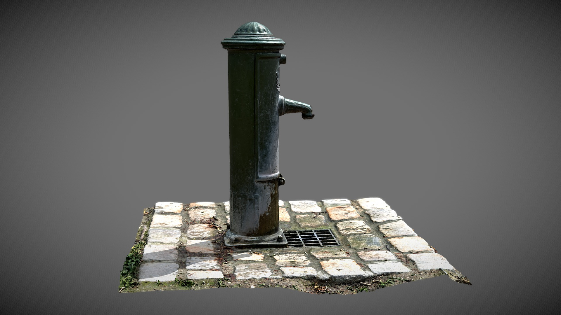 Paris Park Water Fountain 3D Model