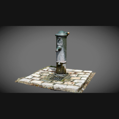 Paris Park Water Fountain