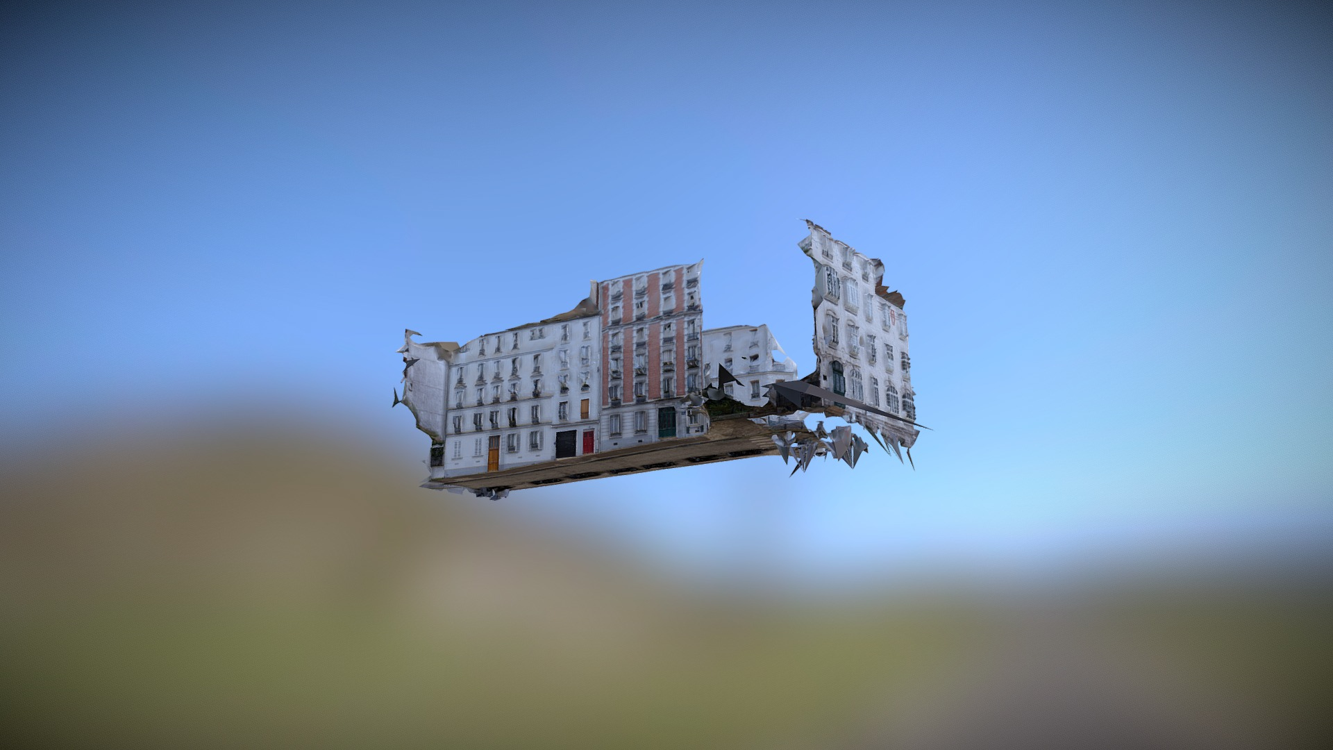 Paris Street 2018 3D Model