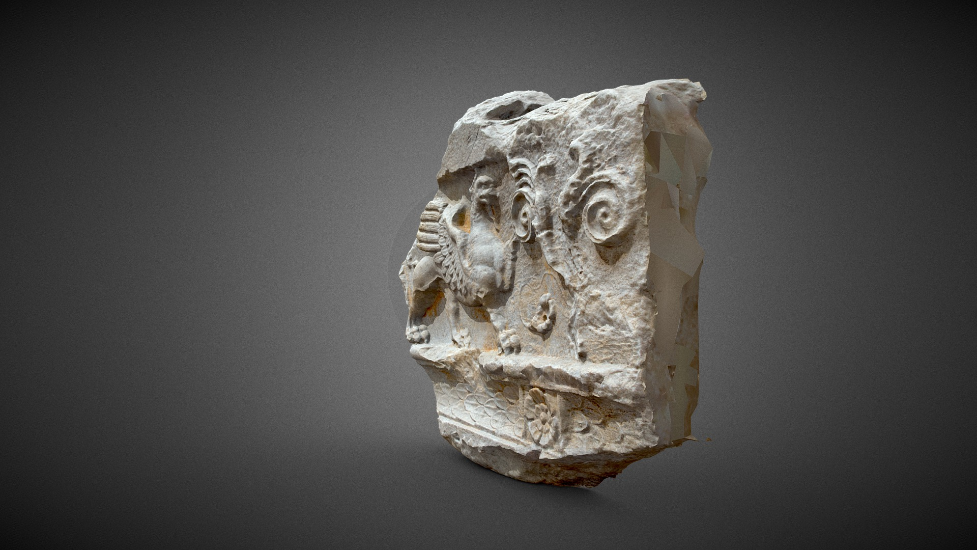 Pilaster capital 323-31 BC 3D Model