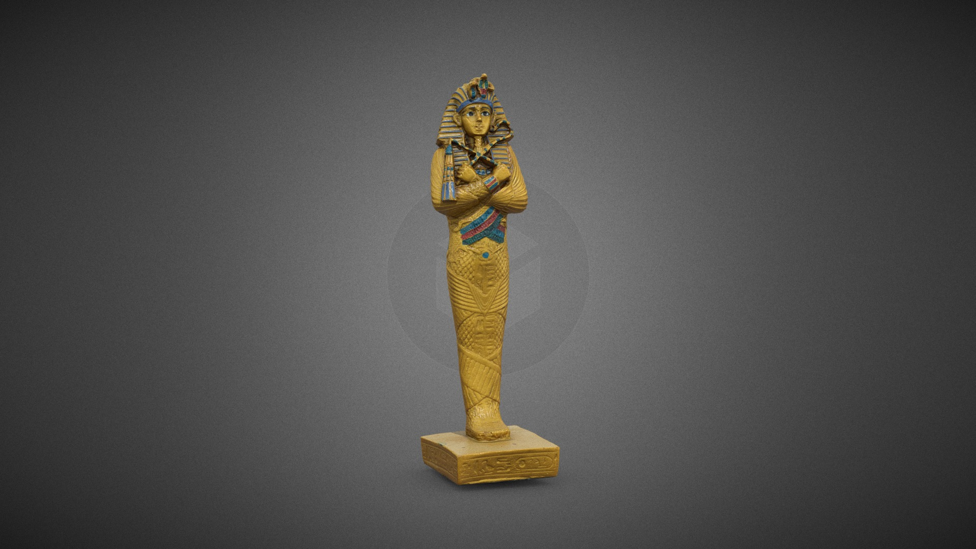 Plastic Egyptian Statue 3D Model