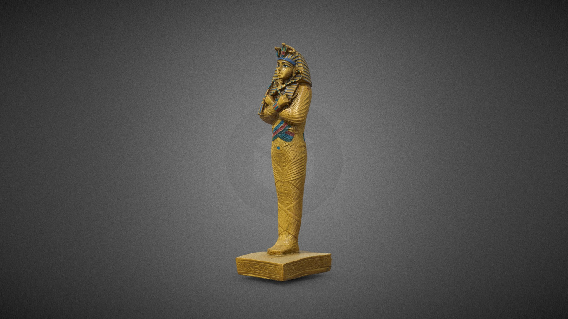 Plastic Egyptian Statue 3D Model