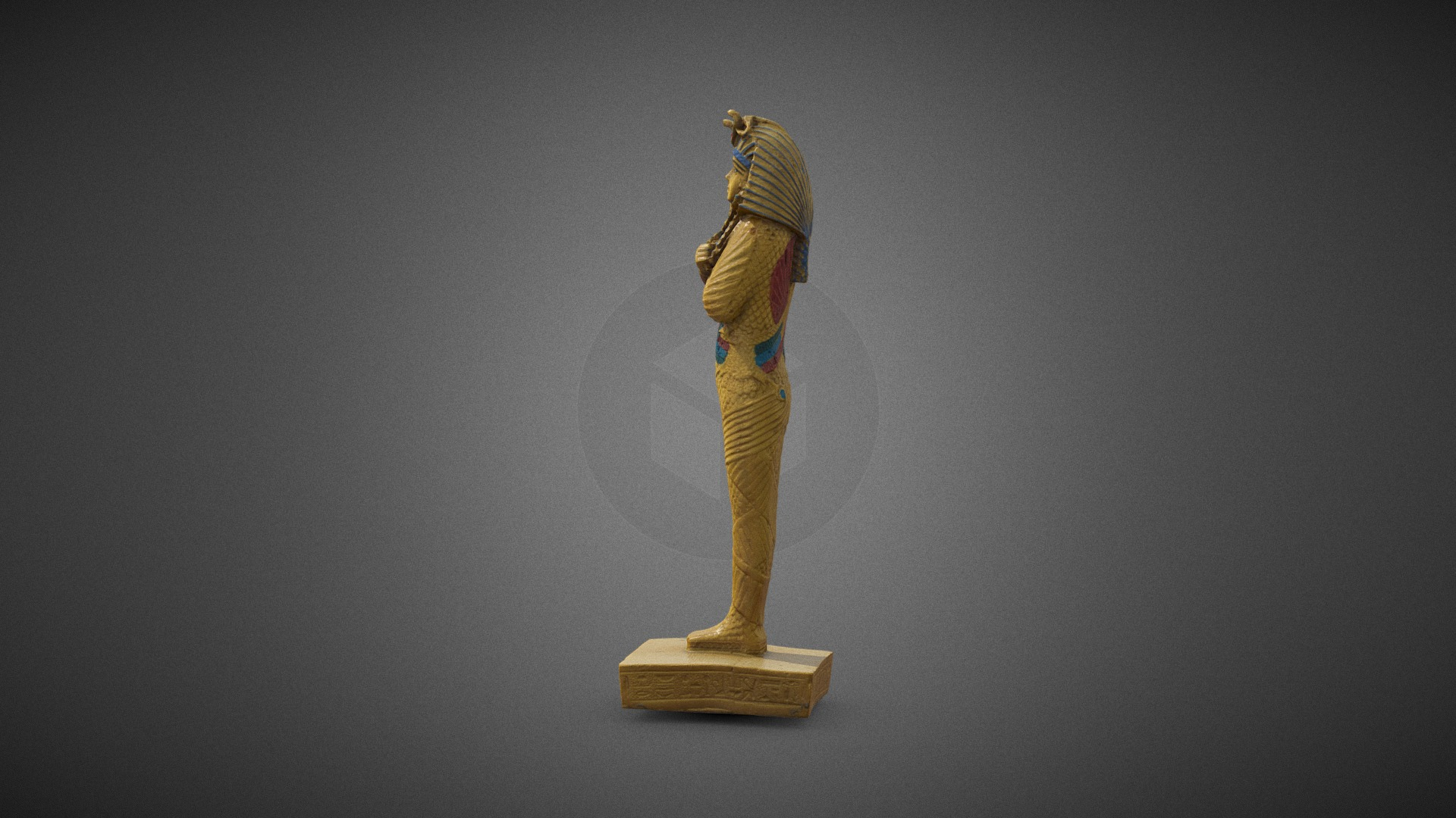 Plastic Egyptian Statue 3D Model