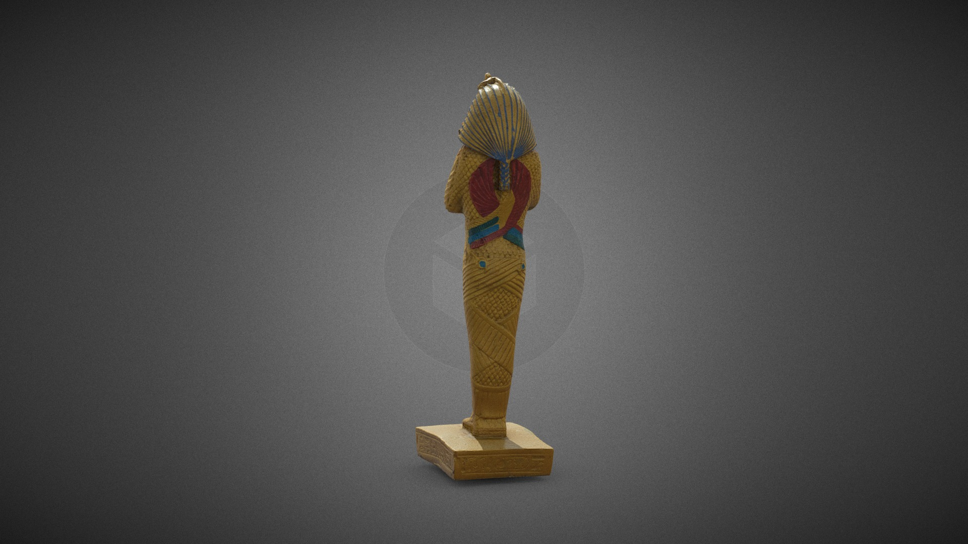 Plastic Egyptian Statue 3D Model