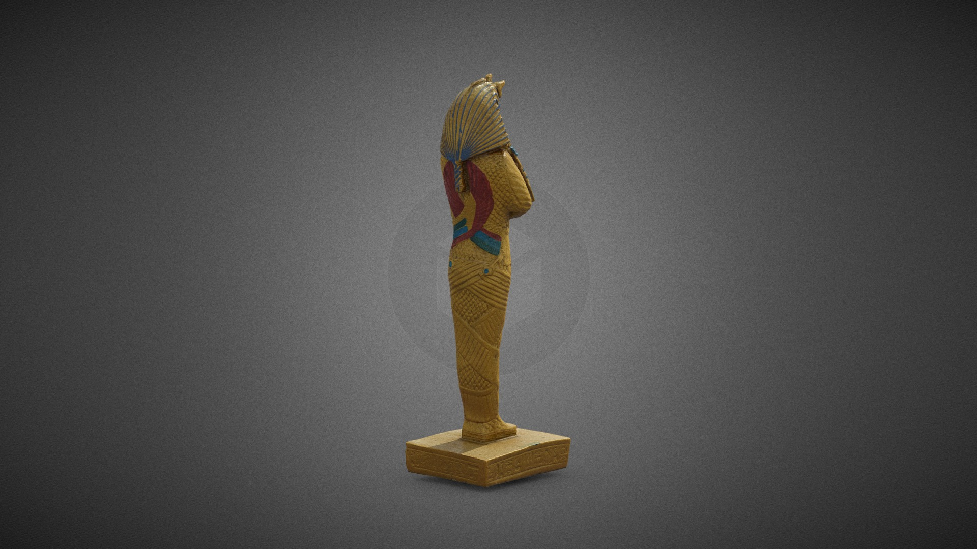 Plastic Egyptian Statue 3D Model