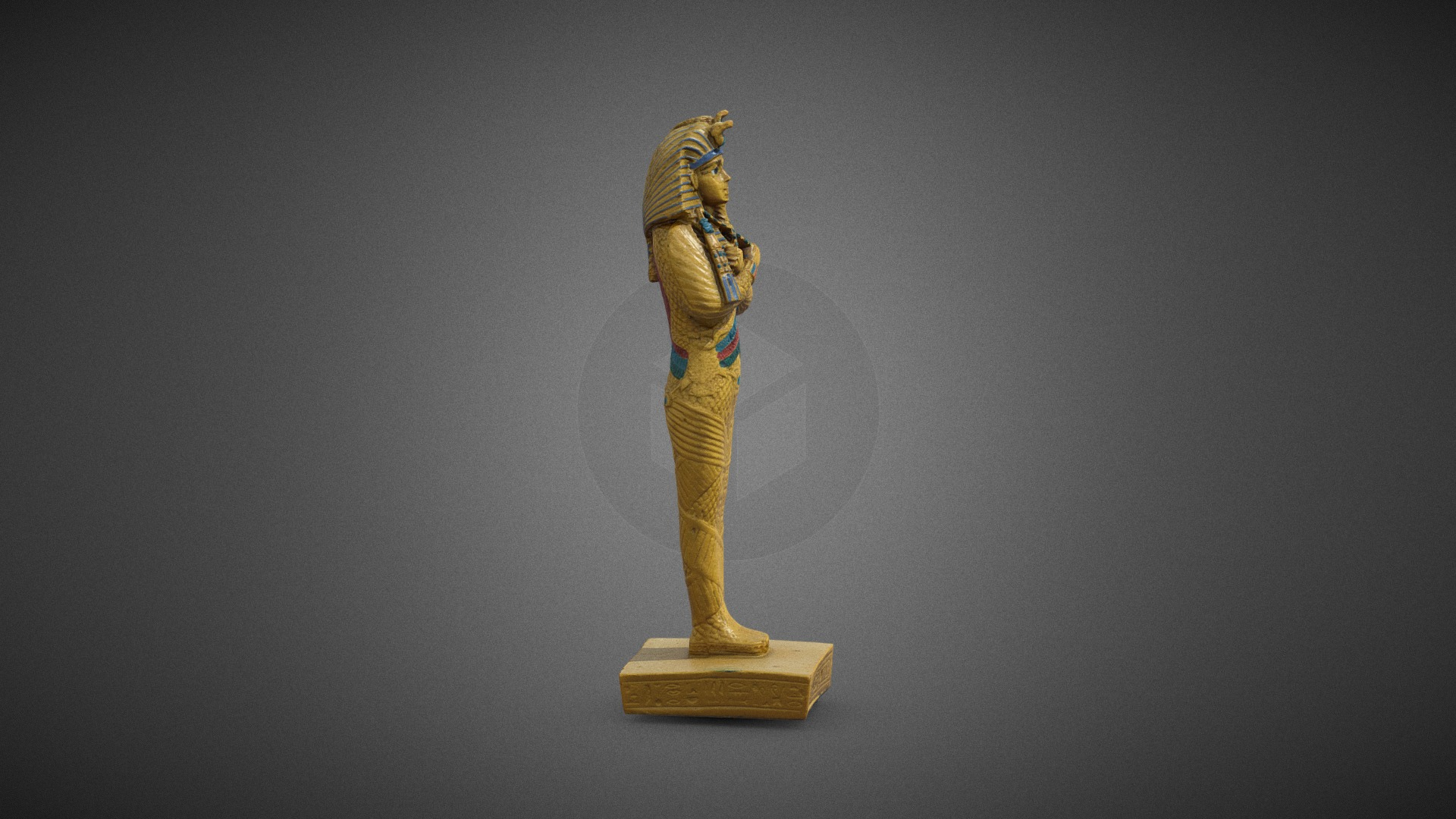 Plastic Egyptian Statue 3D Model
