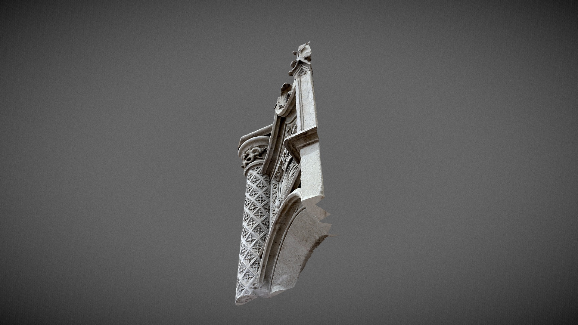 Porcupine emblem Blois Castle 3D Model