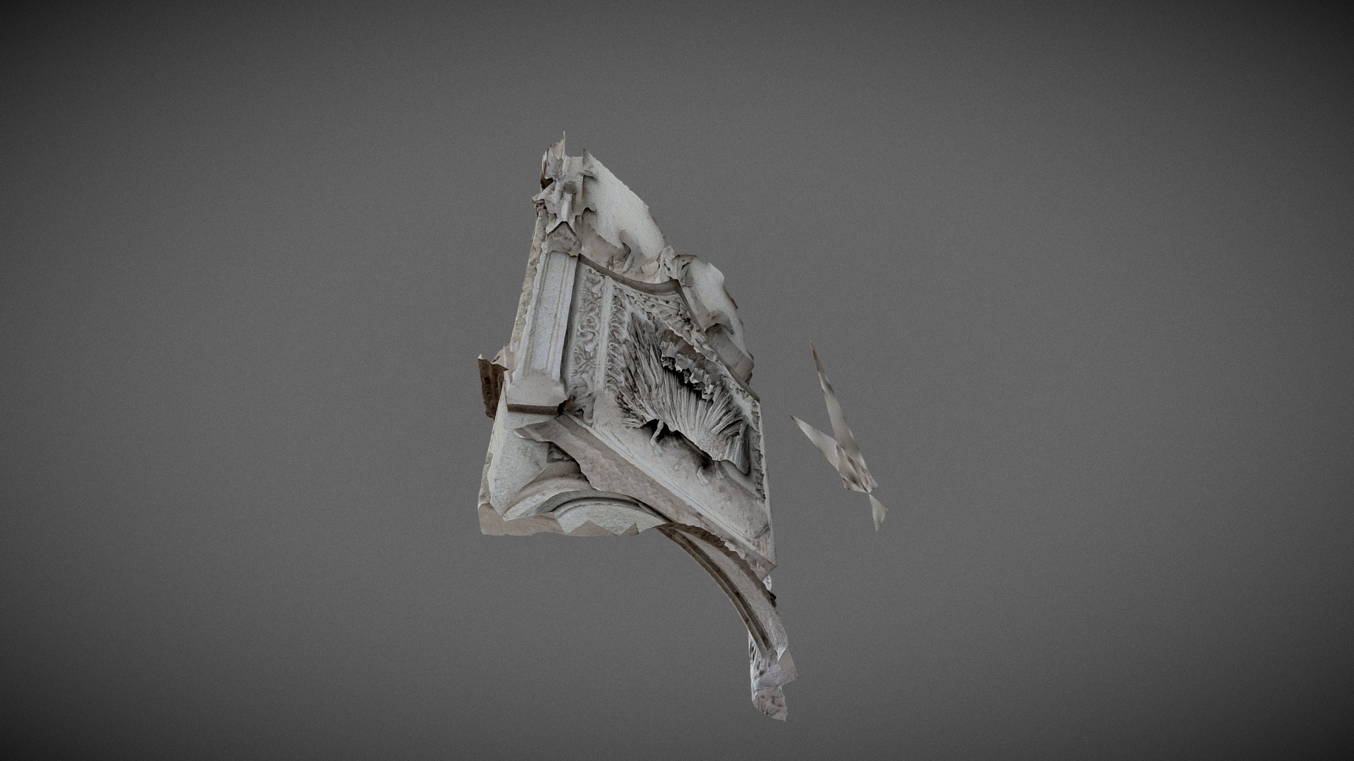 Porcupine emblem Blois Castle 3D Model