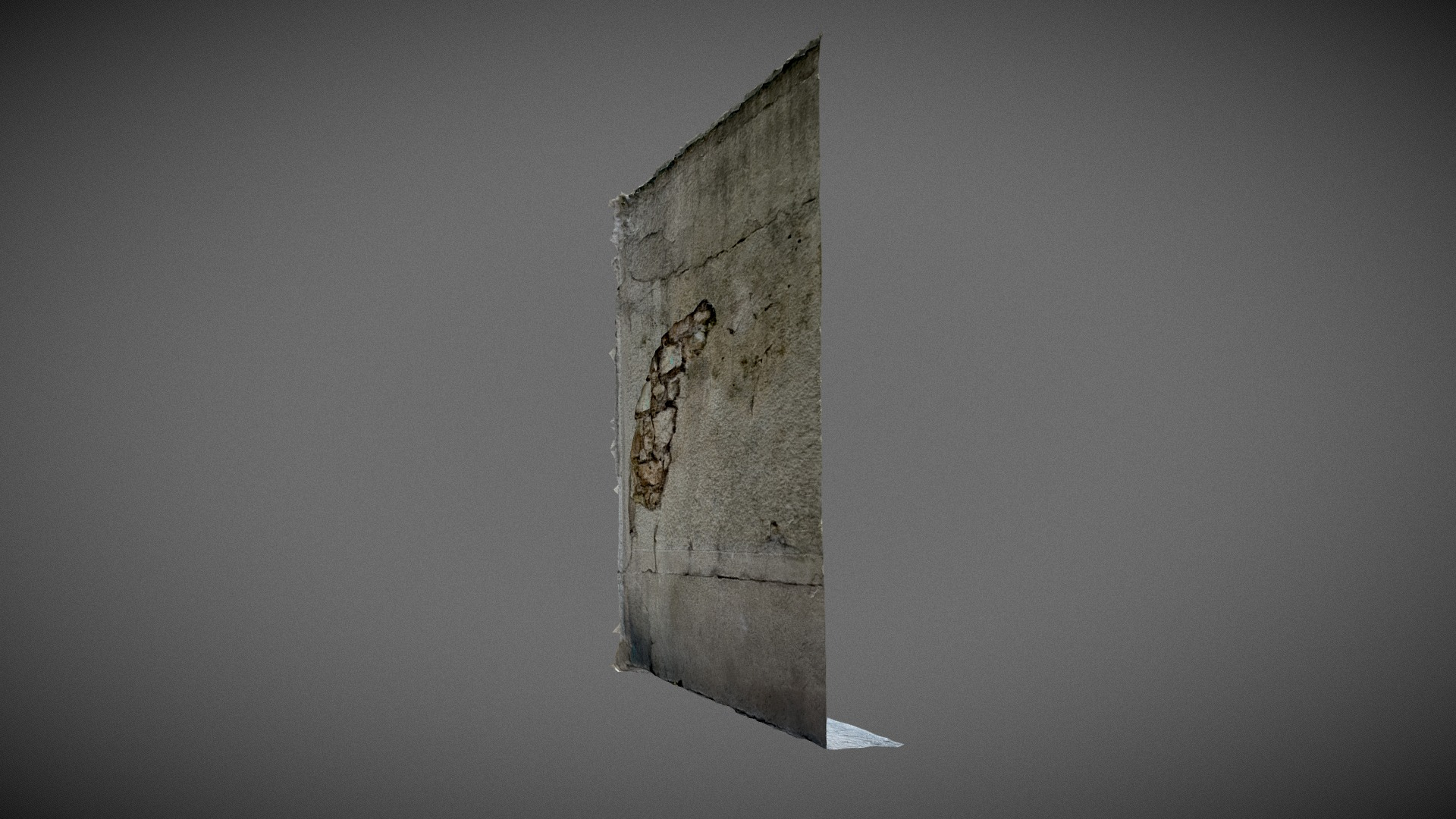 Quick scan Cracked Wall  Paris  3D Model