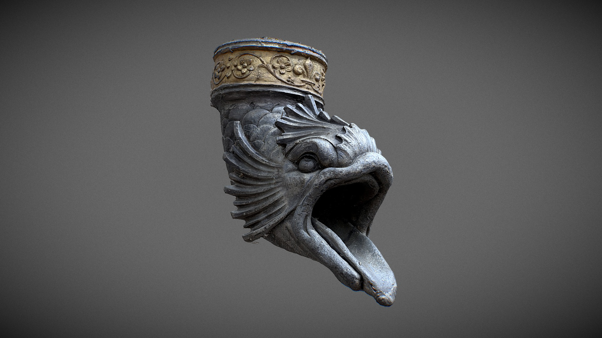 Quick scan Dauphin goutti&egravere Chateau de Blois 3D Model
