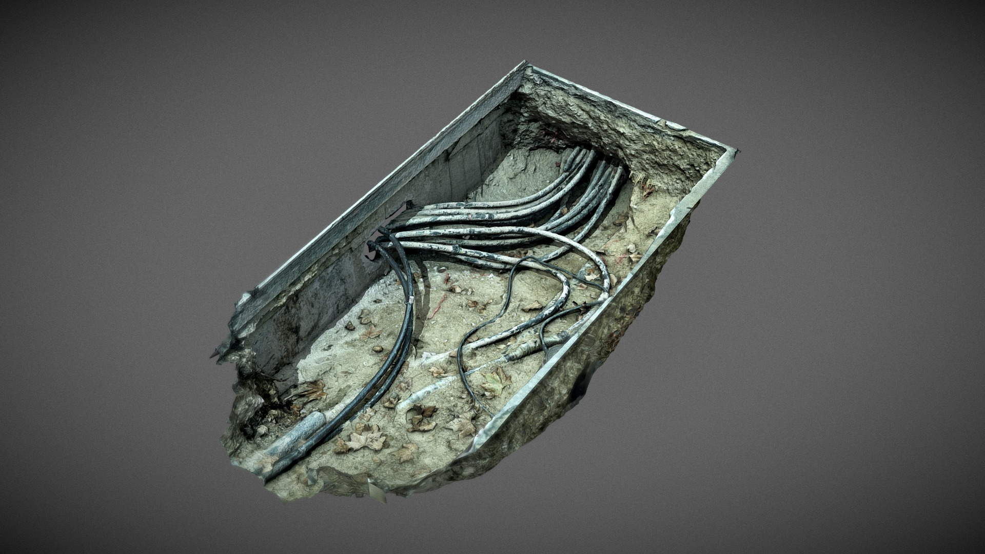 Quick scan hole with cables 3D Model