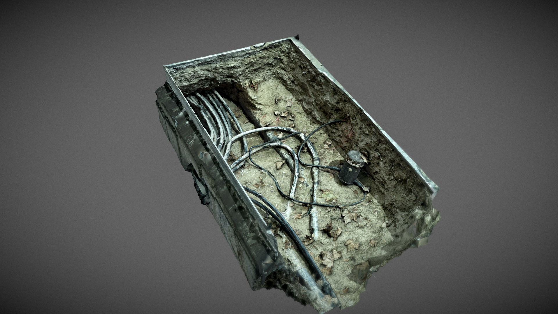 Quick scan hole with cables 3D Model