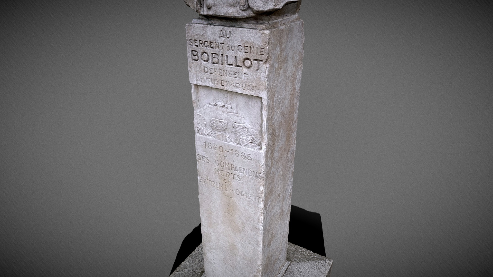 Quick scan Sergent Bobillot bust 1959 3D Model