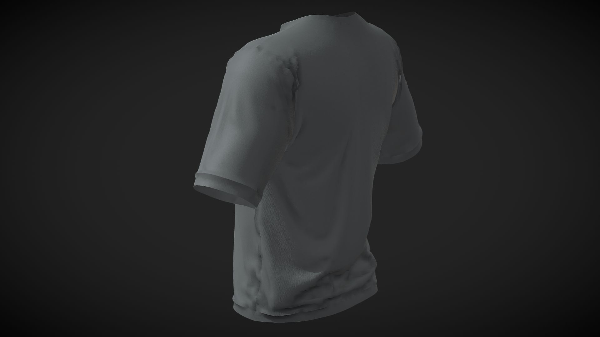 Round Neck Shirt  UNREAL 5 - METAHUMANS  3D Model