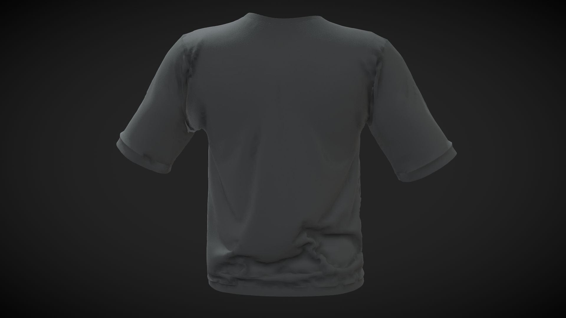 Round Neck Shirt  UNREAL 5 - METAHUMANS  3D Model