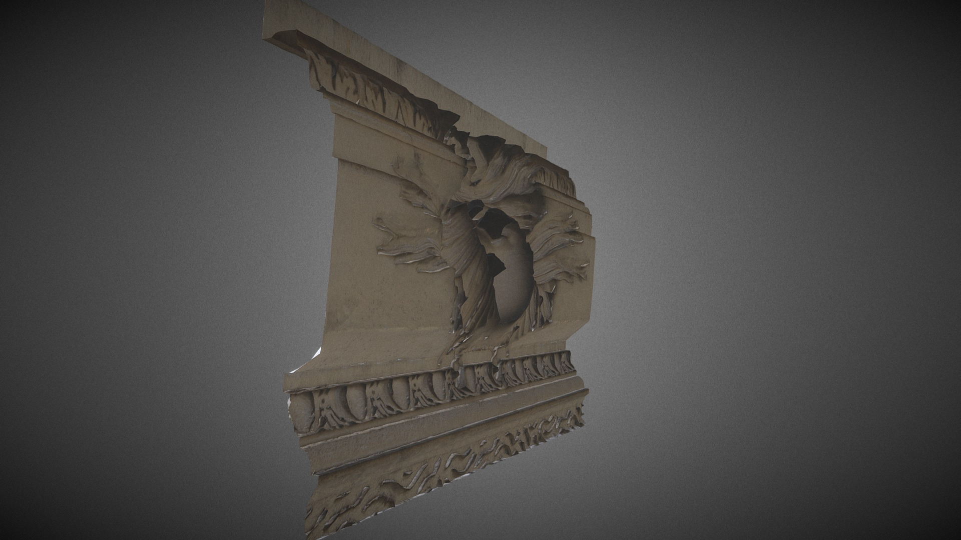 Sad Mask Angers Theater 1871 3D Model