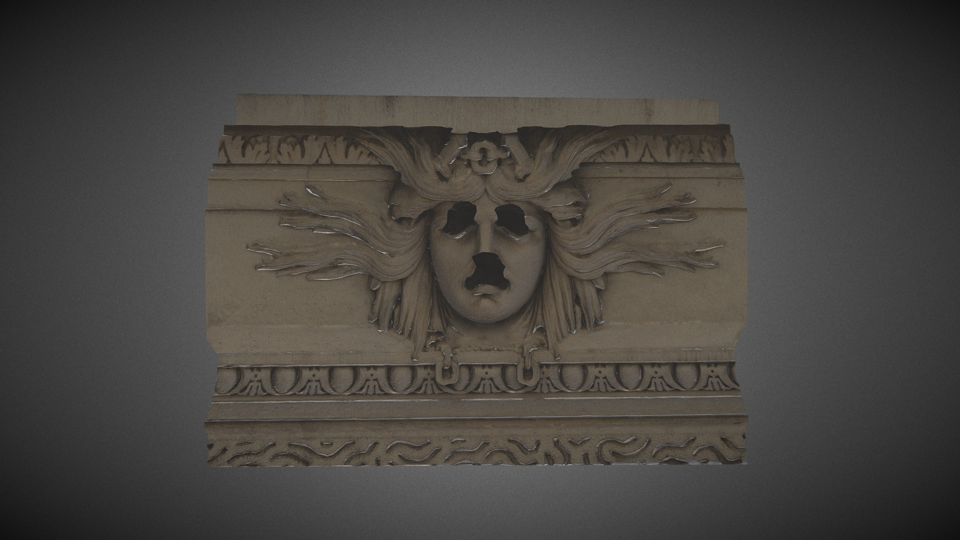 Sad Mask Angers Theater 1871 3D Model