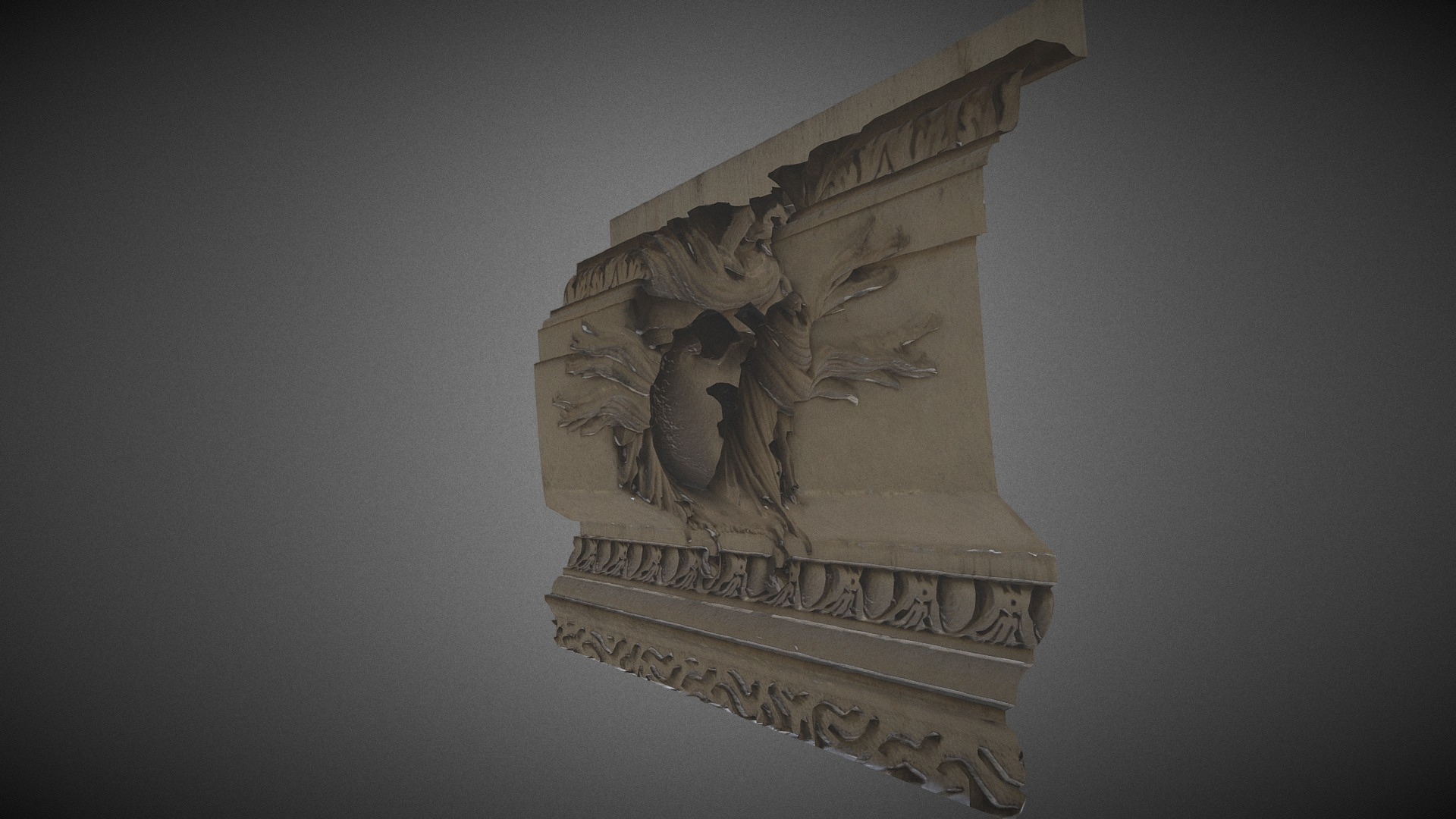 Sad Mask Angers Theater 1871 3D Model