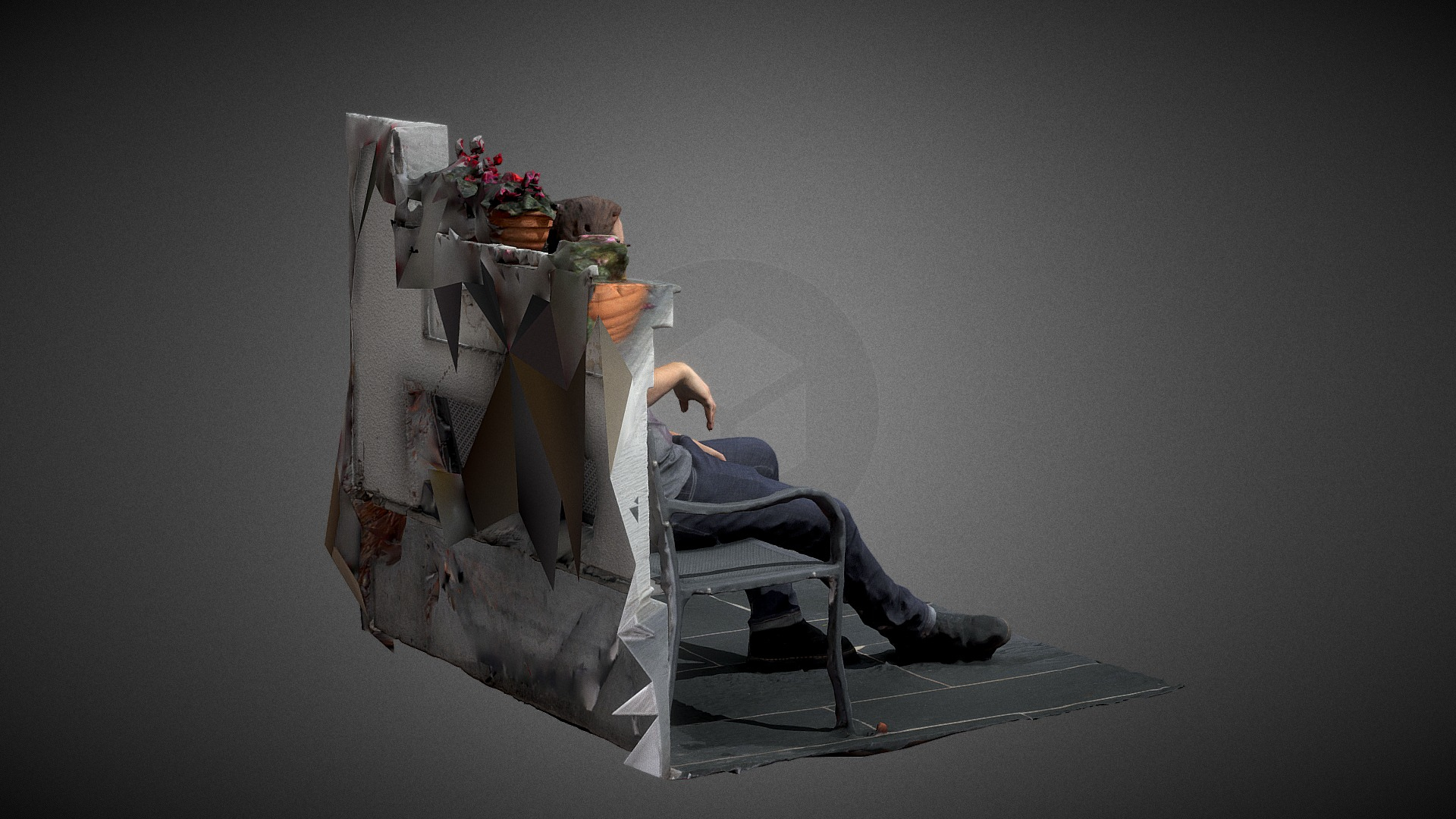 Simon on a Bench Part 2  Quick Scan  3D Model