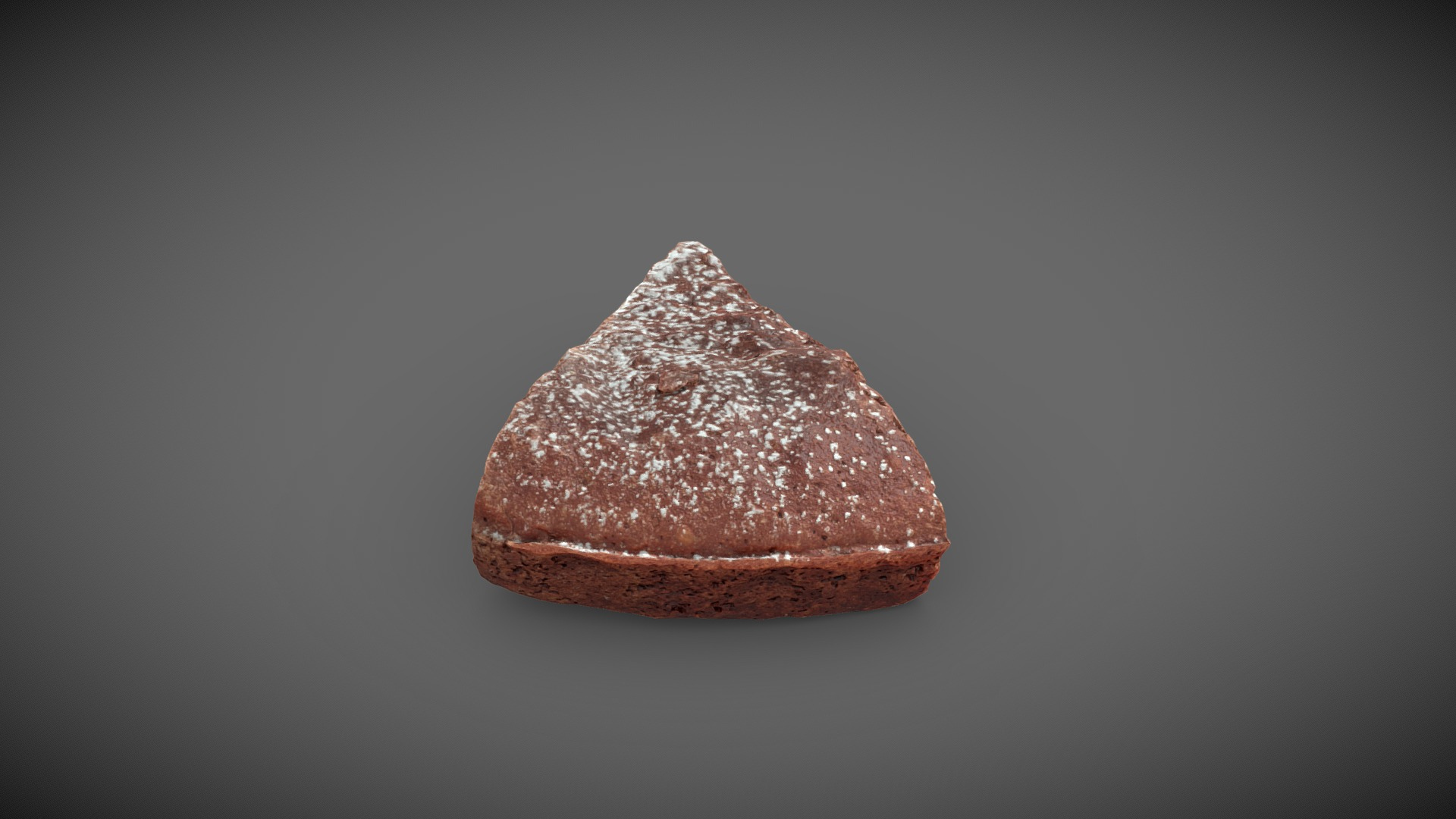 Slice of chocolate cake 3D Model