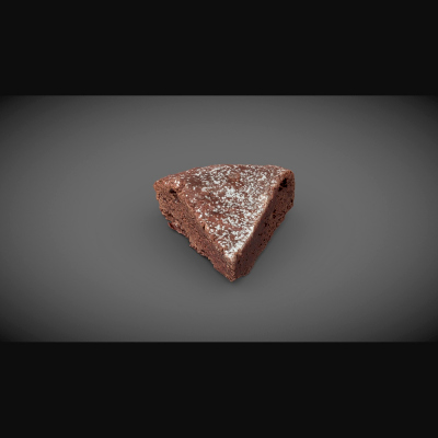 Slice of chocolate cake