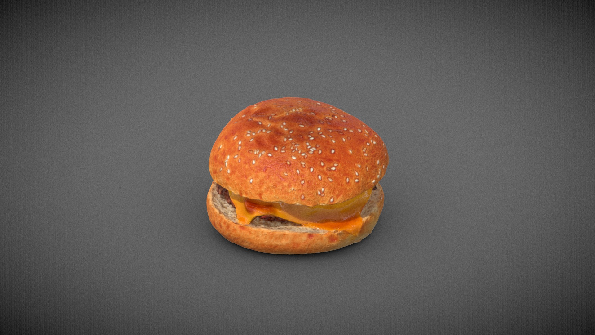 Smashed Beacon and Cheese Burger 3D Model