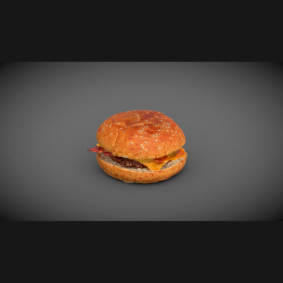 Smashed Beacon and Cheese Burger