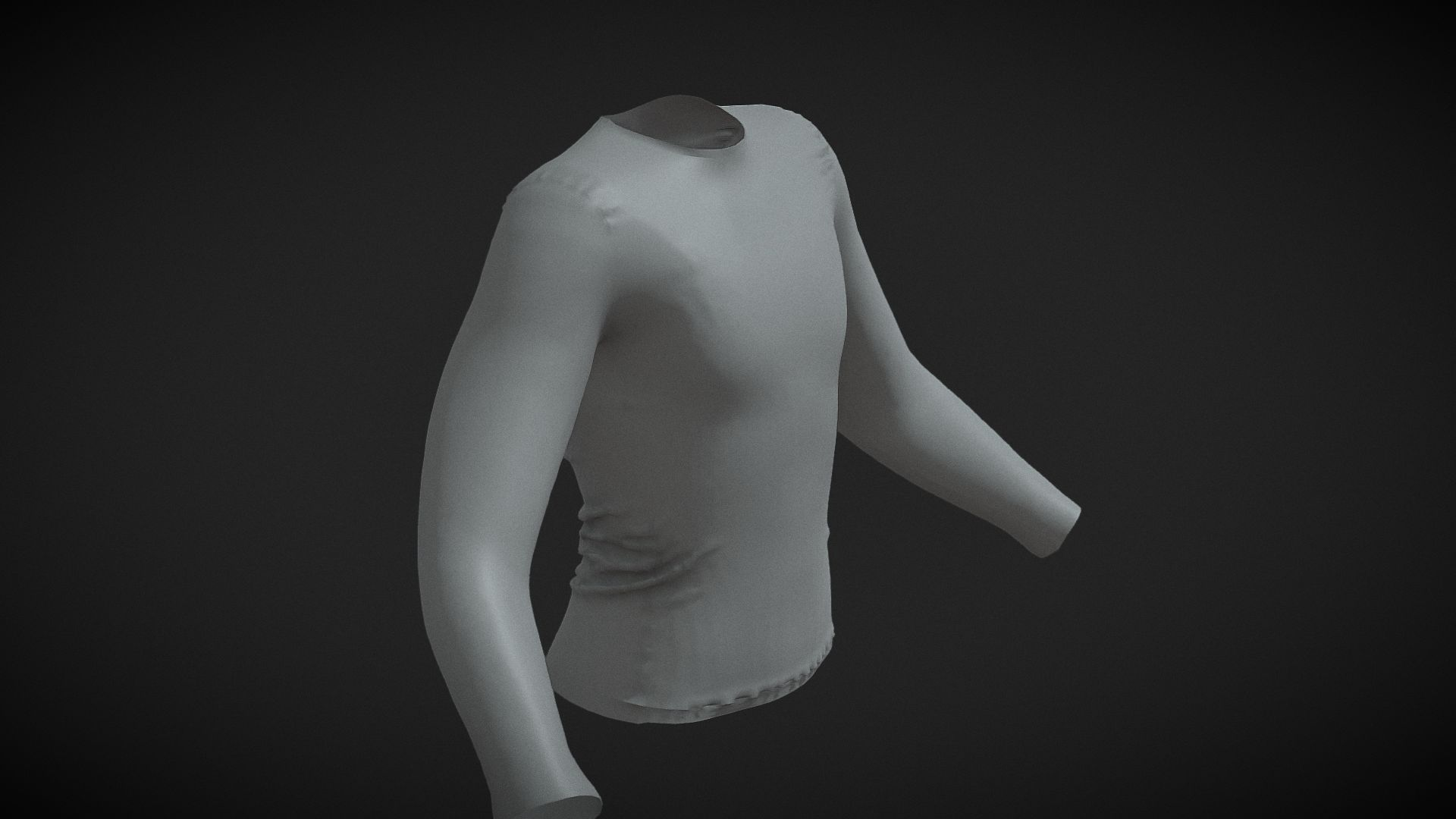 Sports Long Sleeve UNREAL 5 - METAHUMANS 3D Model