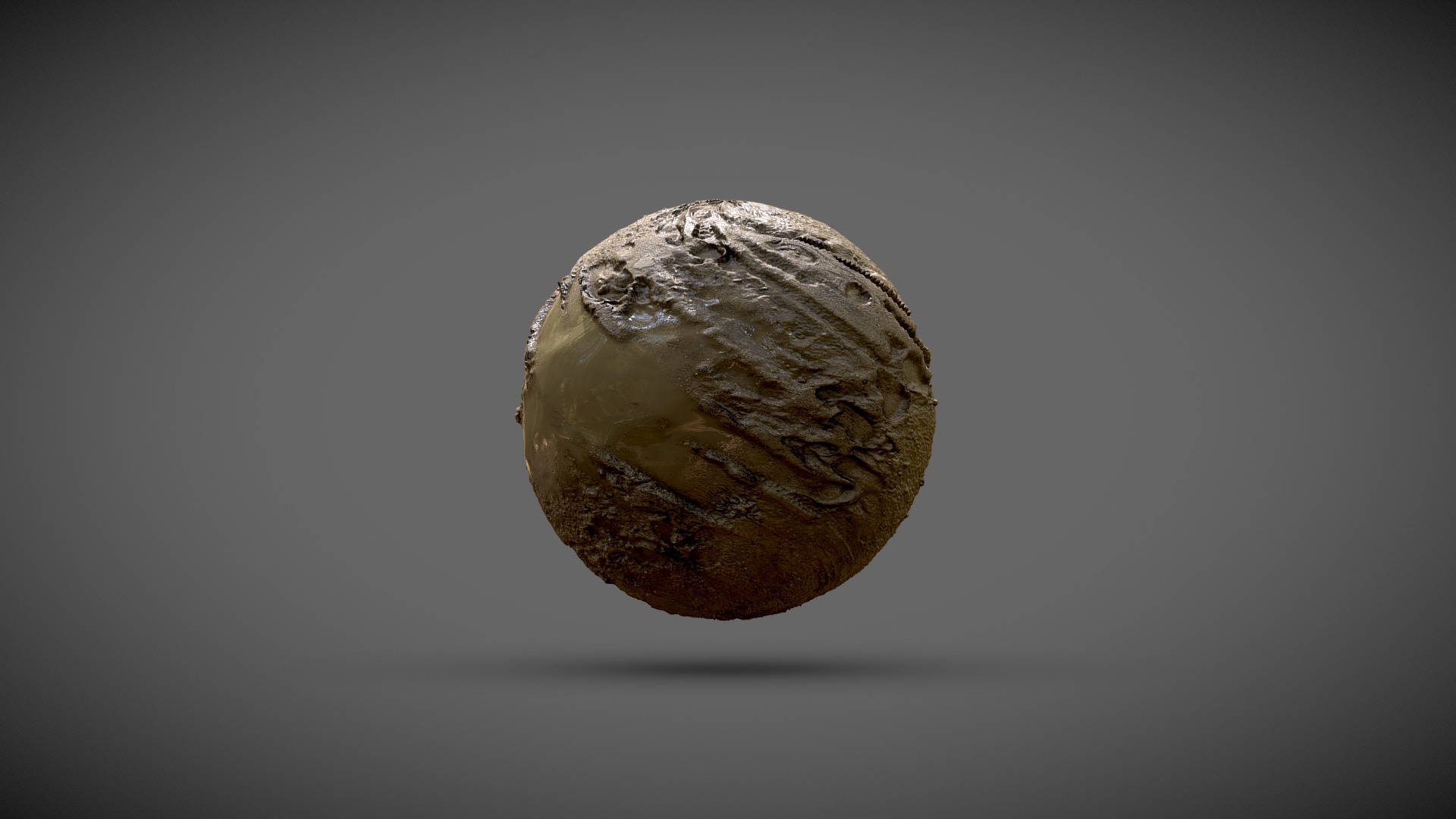 Tilable Mud puddle PBR shader 3D Model