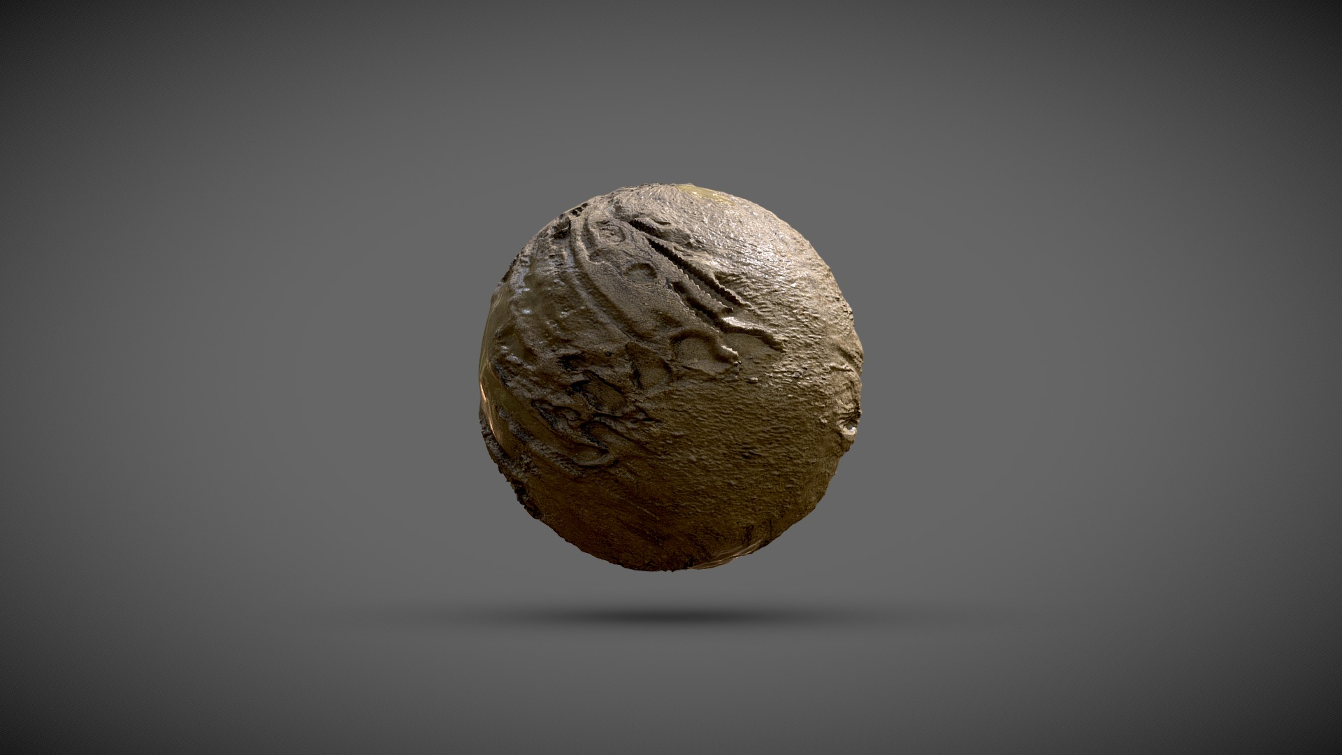 Tilable Mud puddle PBR shader 3D Model