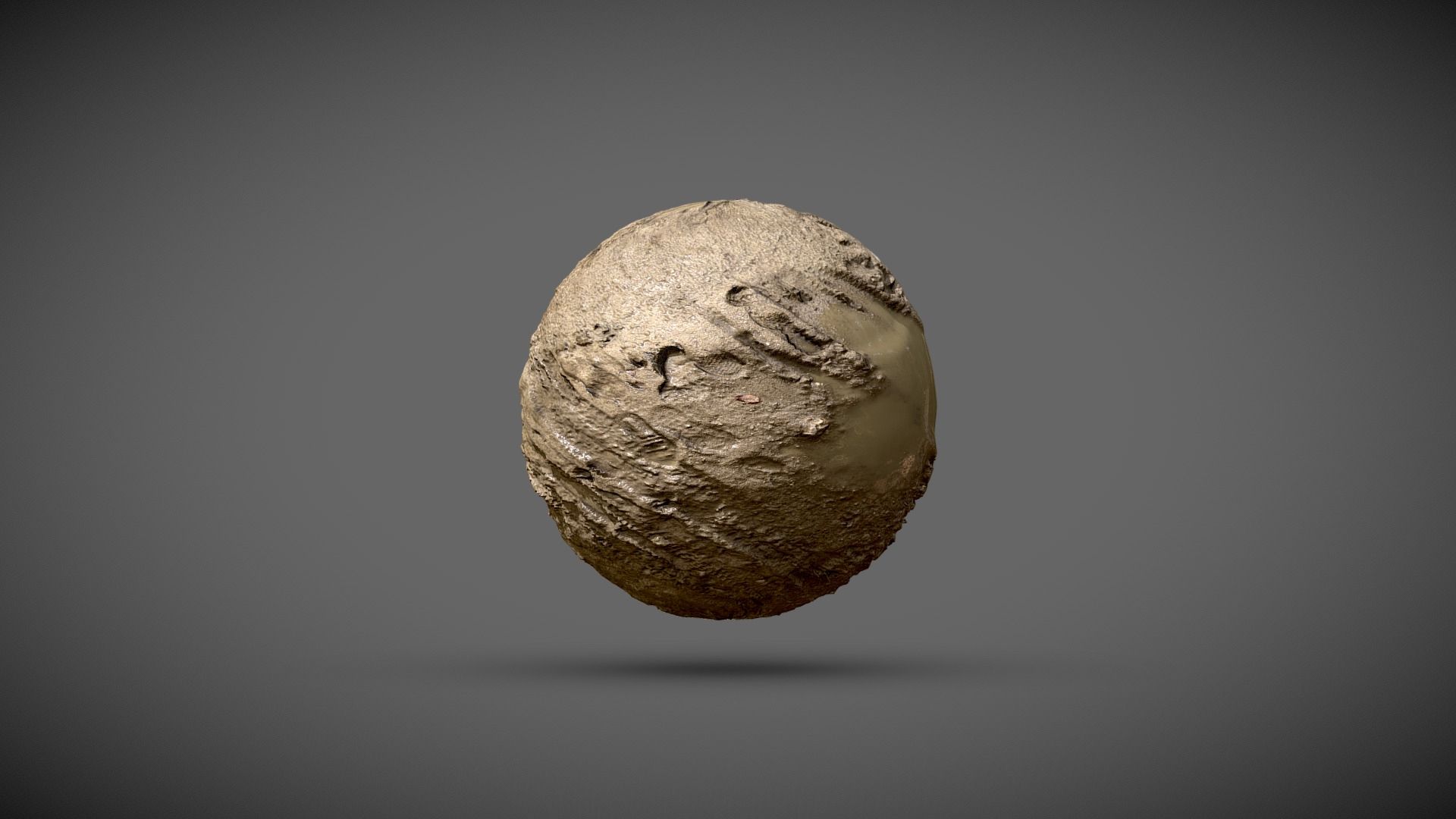 Tilable Mud puddle PBR shader 3D Model