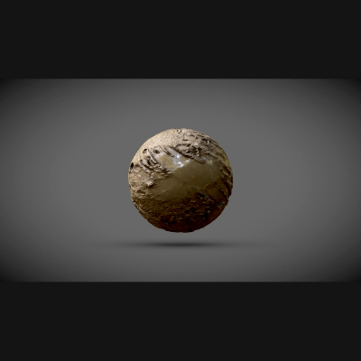 Tilable Mud puddle PBR shader