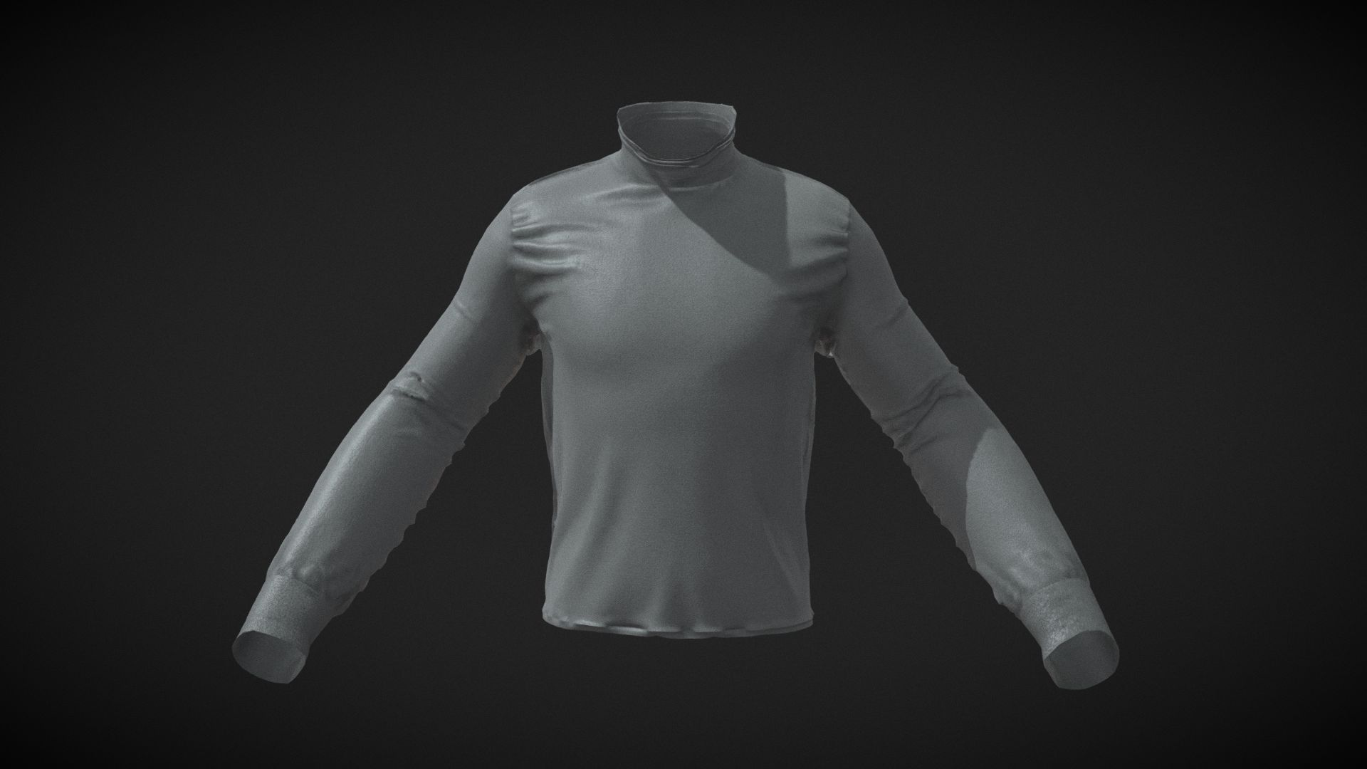 Turtleneck shirt UNREAL 5 - METAHUMANS 3D Model
