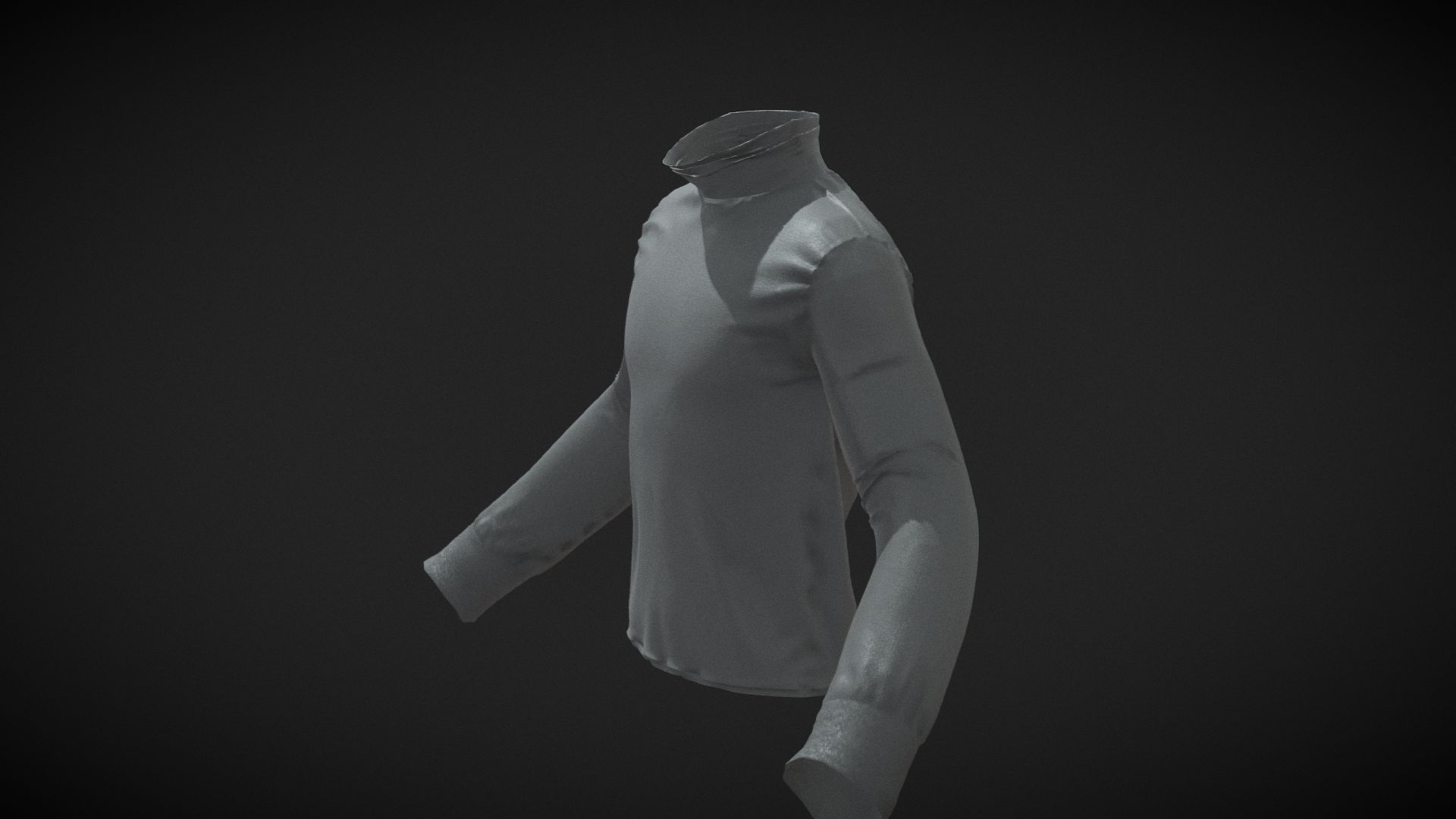 Turtleneck shirt UNREAL 5 - METAHUMANS 3D Model