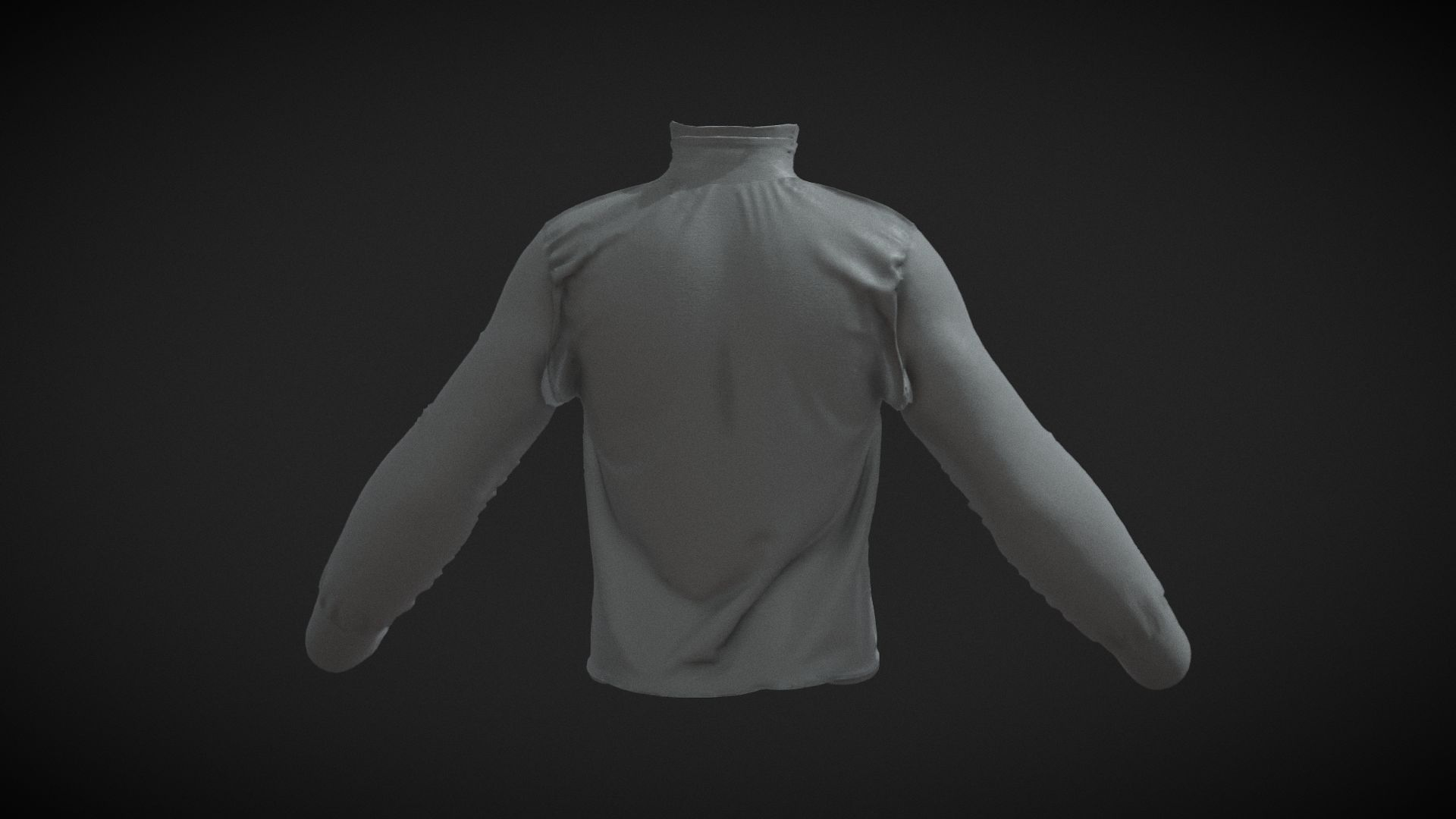 Turtleneck shirt UNREAL 5 - METAHUMANS 3D Model