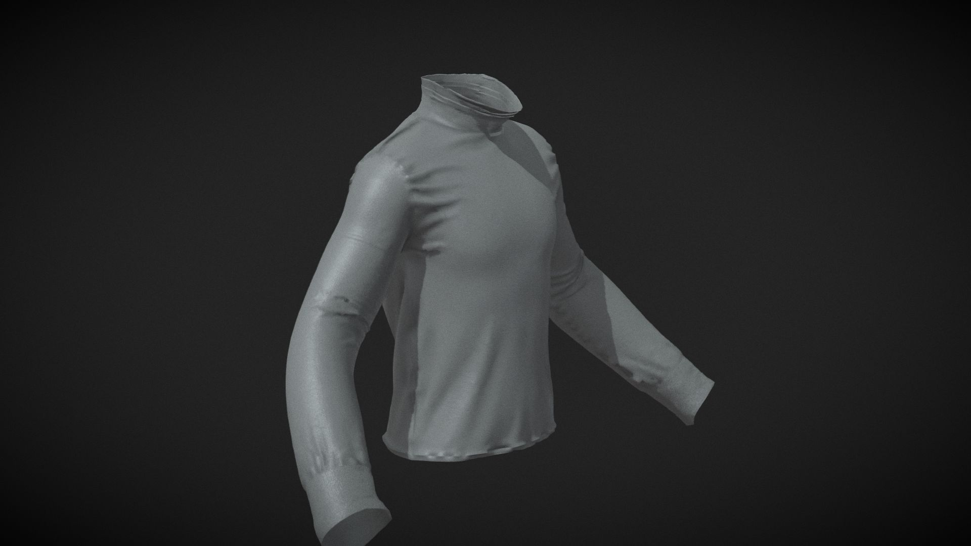 Turtleneck shirt UNREAL 5 - METAHUMANS 3D Model