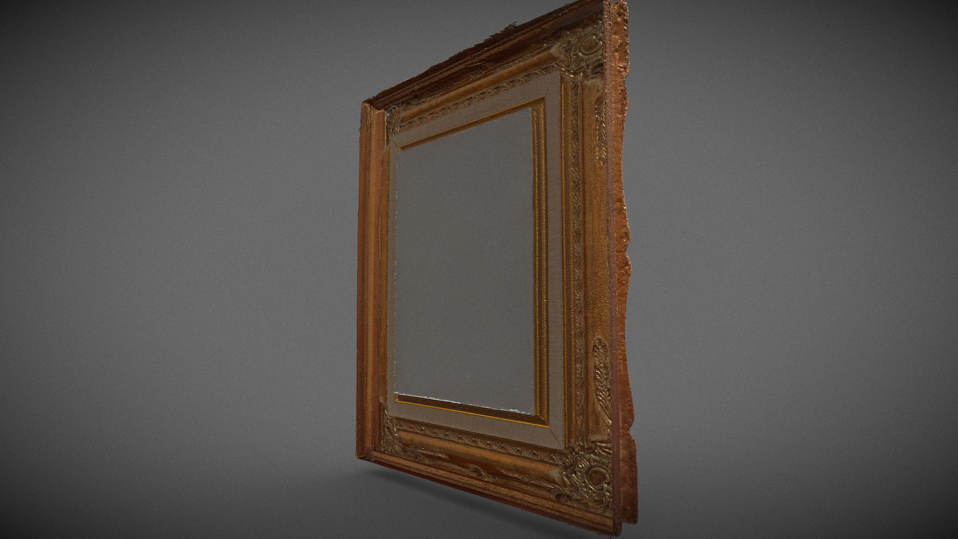 Vintage Golden Frame 3D Model