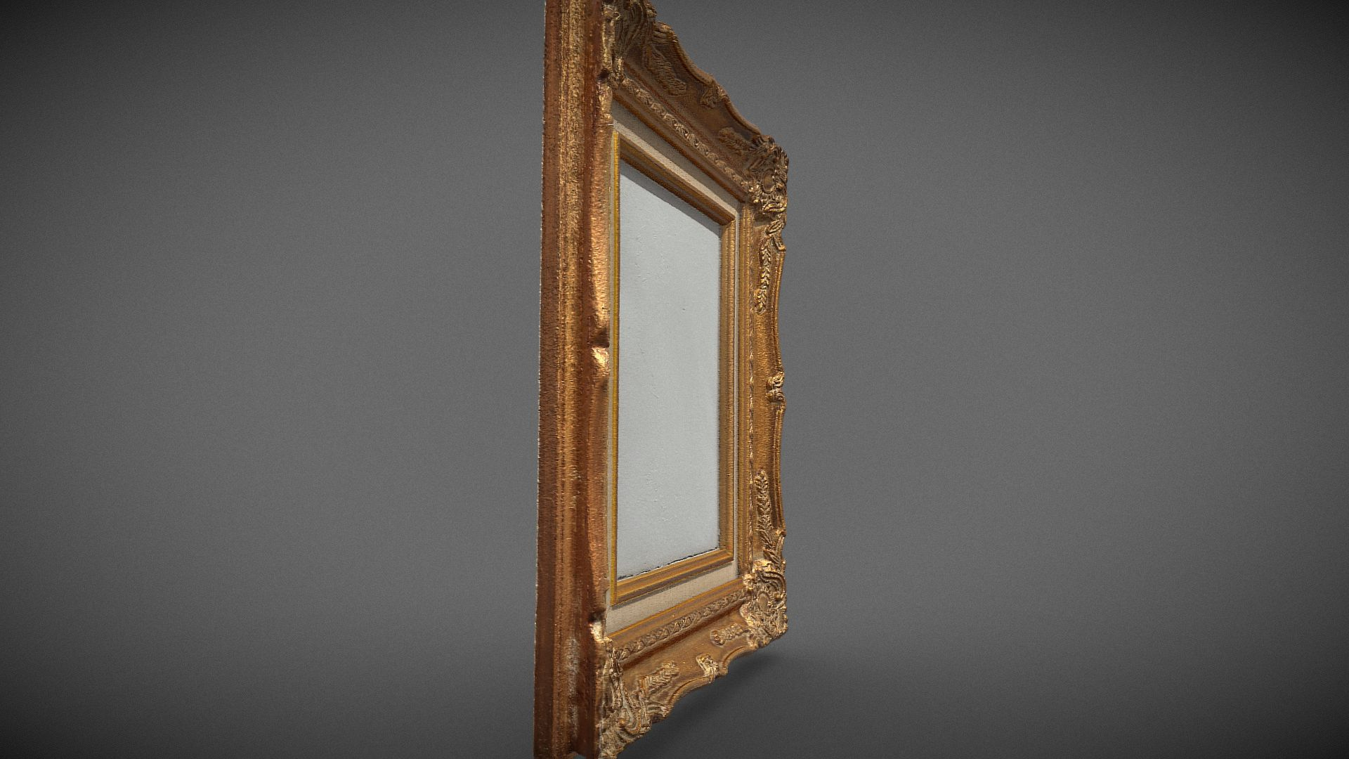 Vintage Golden Frame 3D Model