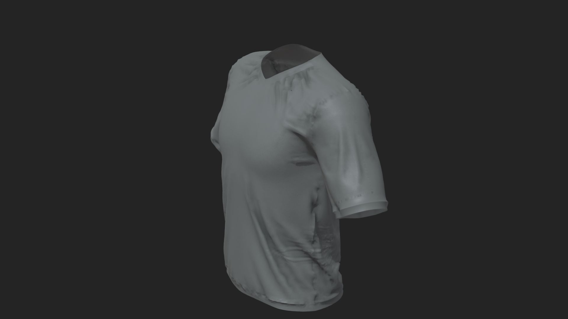 Vneck Shirt  UNREAL 5 - METAHUMANS 3D Model