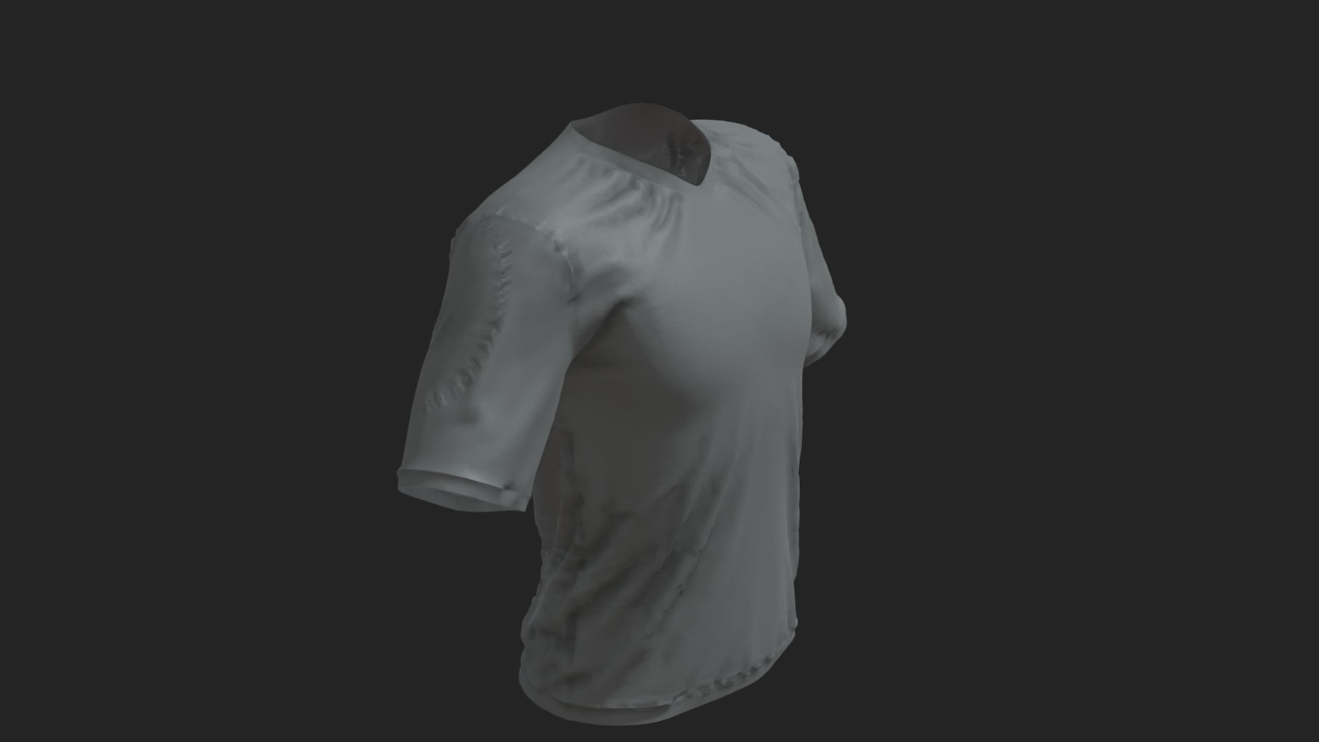 Vneck Shirt UNREAL 5 - METAHUMANS 3D Model